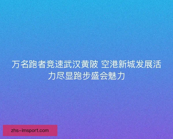万名跑者竞速武汉黄陂 空港新城发展活力尽显跑步盛会魅力