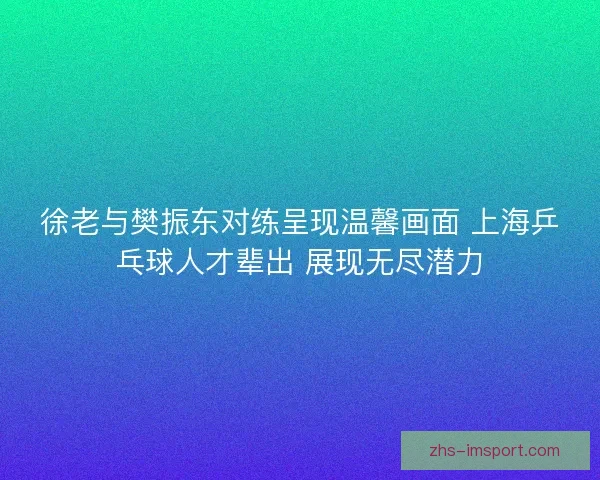 徐老与樊振东对练呈现温馨画面 上海乒乓球人才辈出 展现无尽潜力